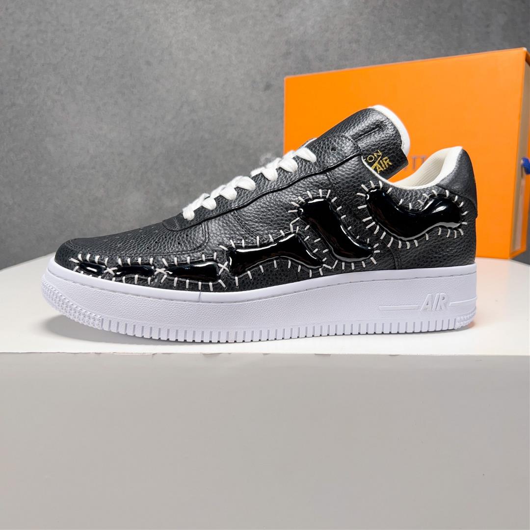 The new lv X AF1 Dreamy Co branded Air Force One highend mens sports and leisure shoesO