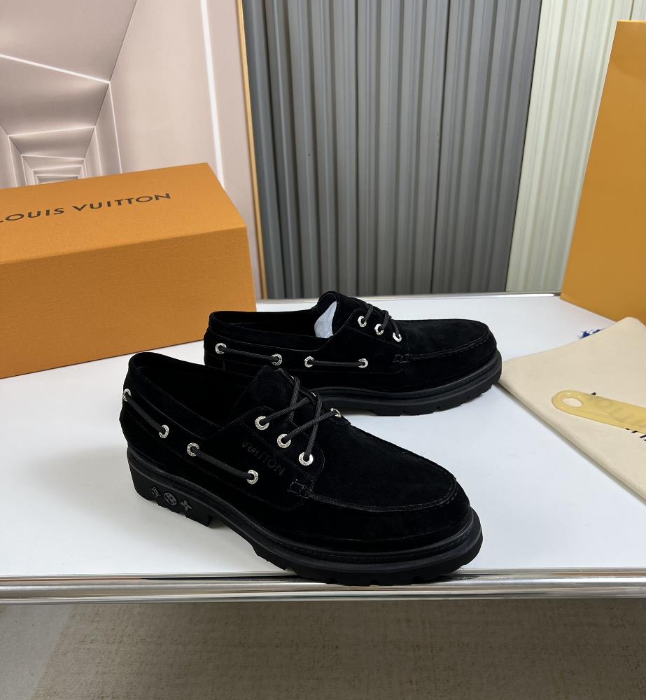 LV mens business casual leather shoes luxurious and luxurious all made of imported original brand leather materials just to create a more comforta