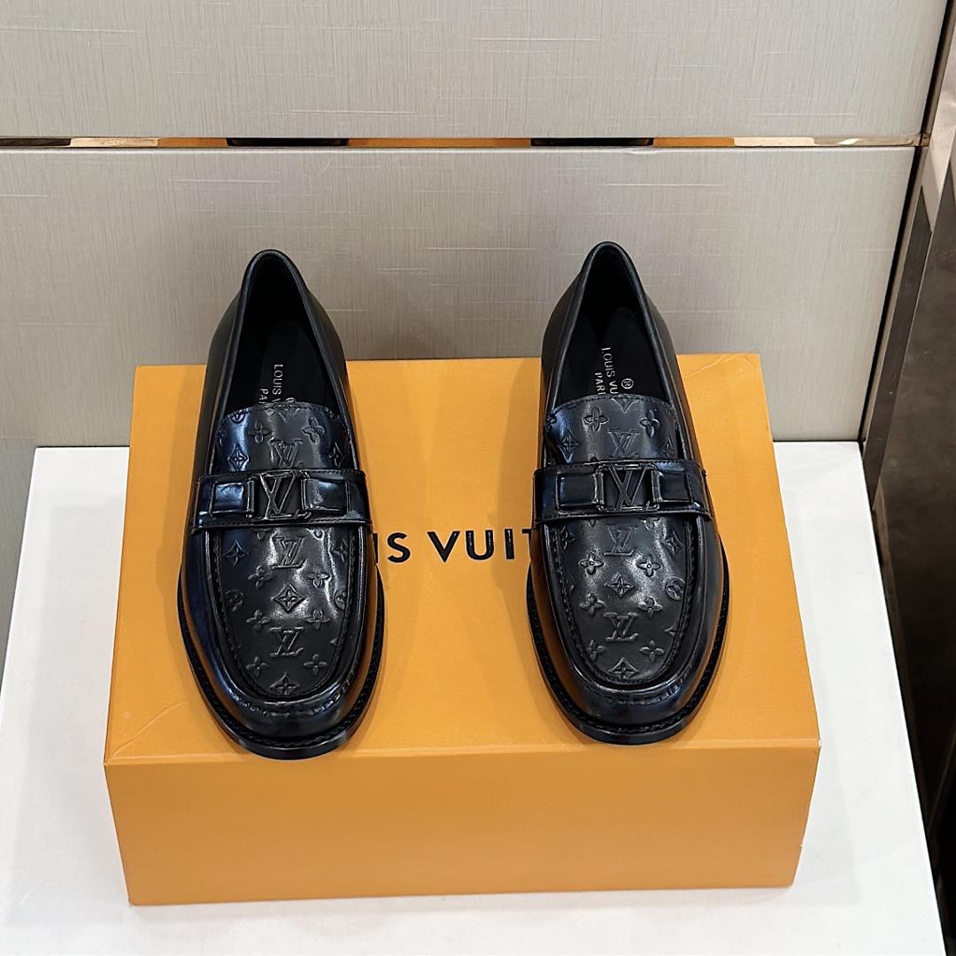 lv Family Major Handmade Lefon Shoes Leather Outsole in 2023 Fusion Lacquered Calf Leather And Handm