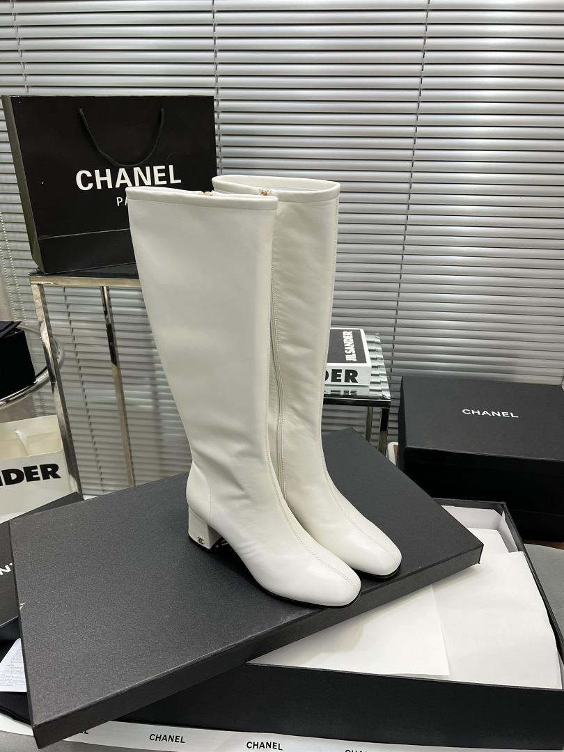 Factory long boots CHANE Autumn and Winter Classic Elastic Boot Top Edition Imported sheep