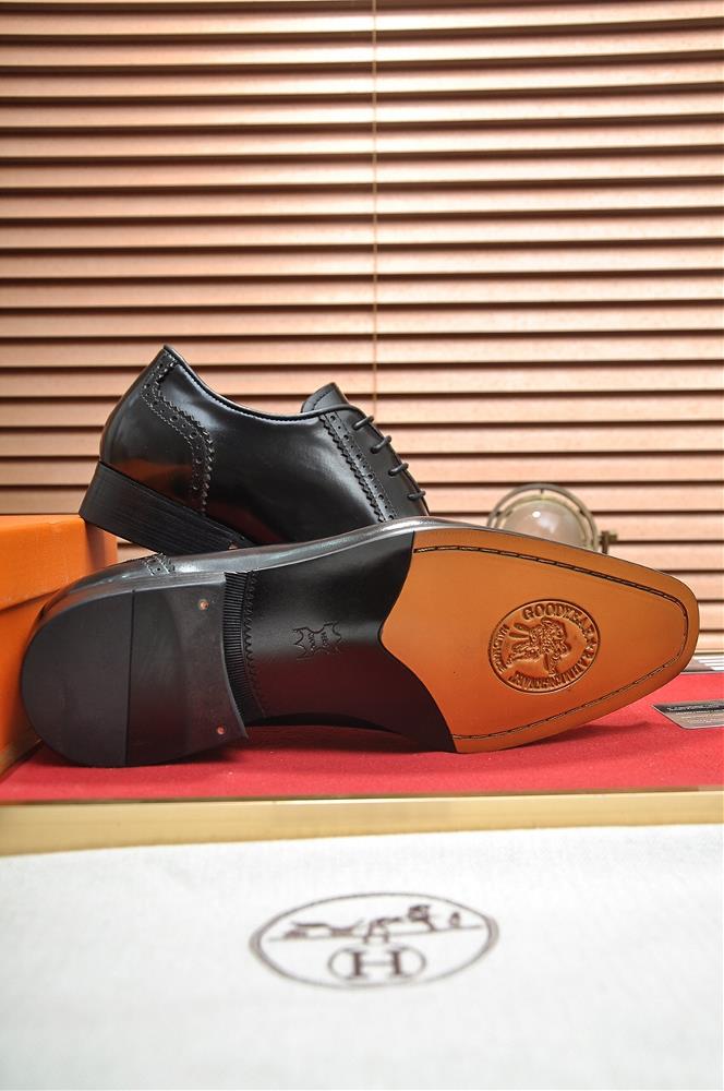 Beyond their aesthetic appeal Hermes mens shoes are renowned for their exceptional quali