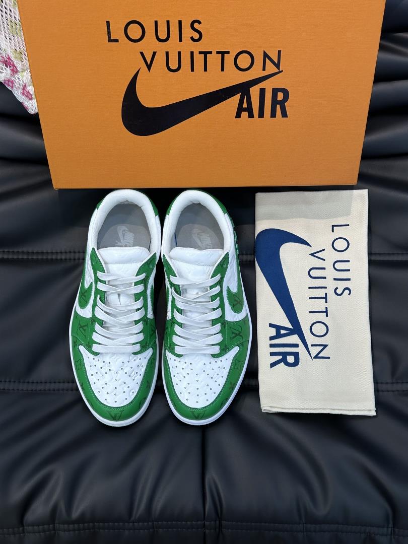 l v x Nike Joint Low top Casual Sports Shoes Carefully Made of The First Layer of Cowhi