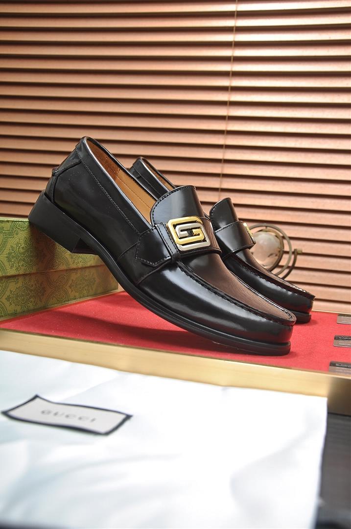 Italys top luxury mens shoe giant GUCCI Gucci leather lining new registration authentic