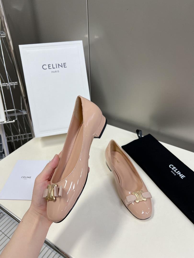 CELINE Silin Spring Summer Triumphal Arch Single Shoes Series limited sales at the counte