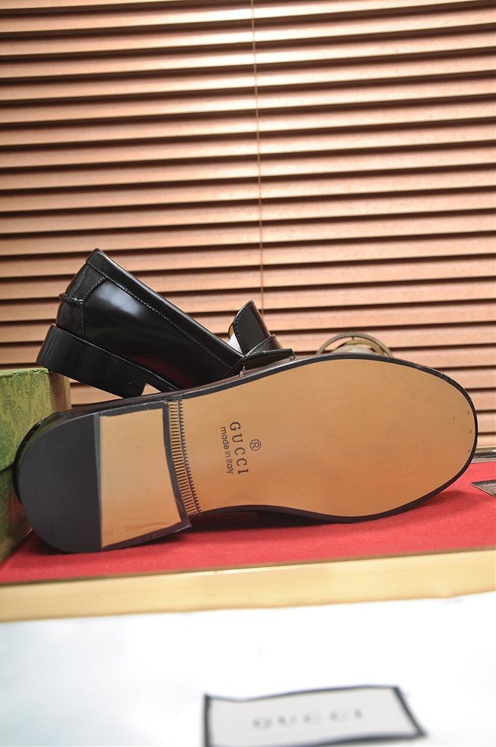 Italys top luxury mens shoe giant GUCCI Gucci leather lining new registration authentic