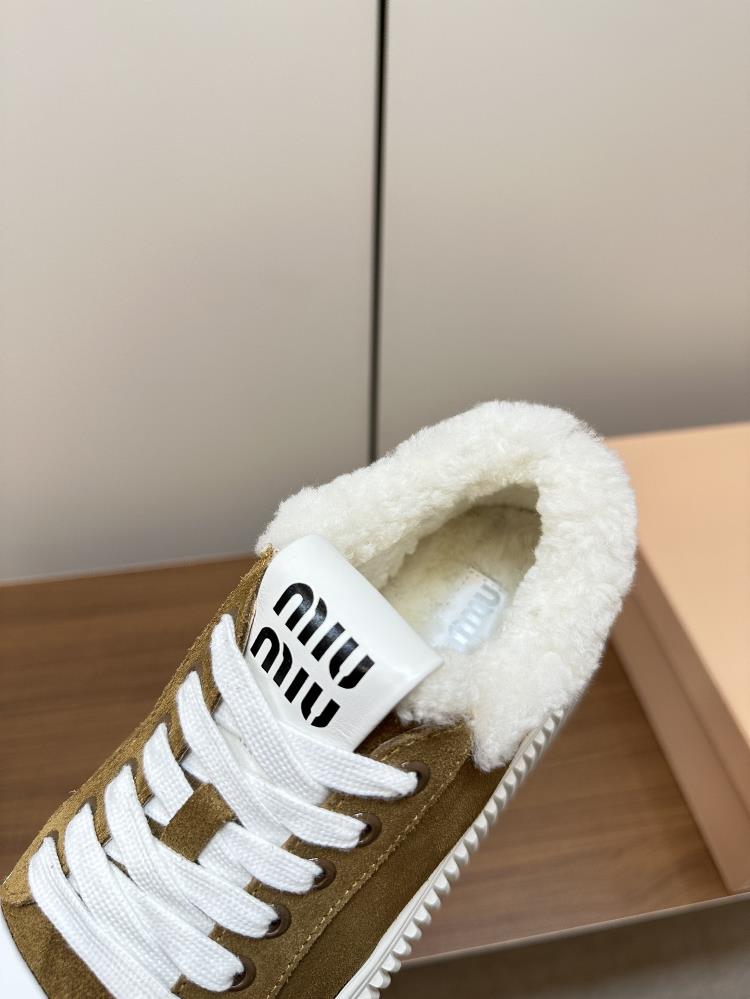 Fashion is all about expressing oneself and Miu Mius Wool Sneakers provide the perfect c