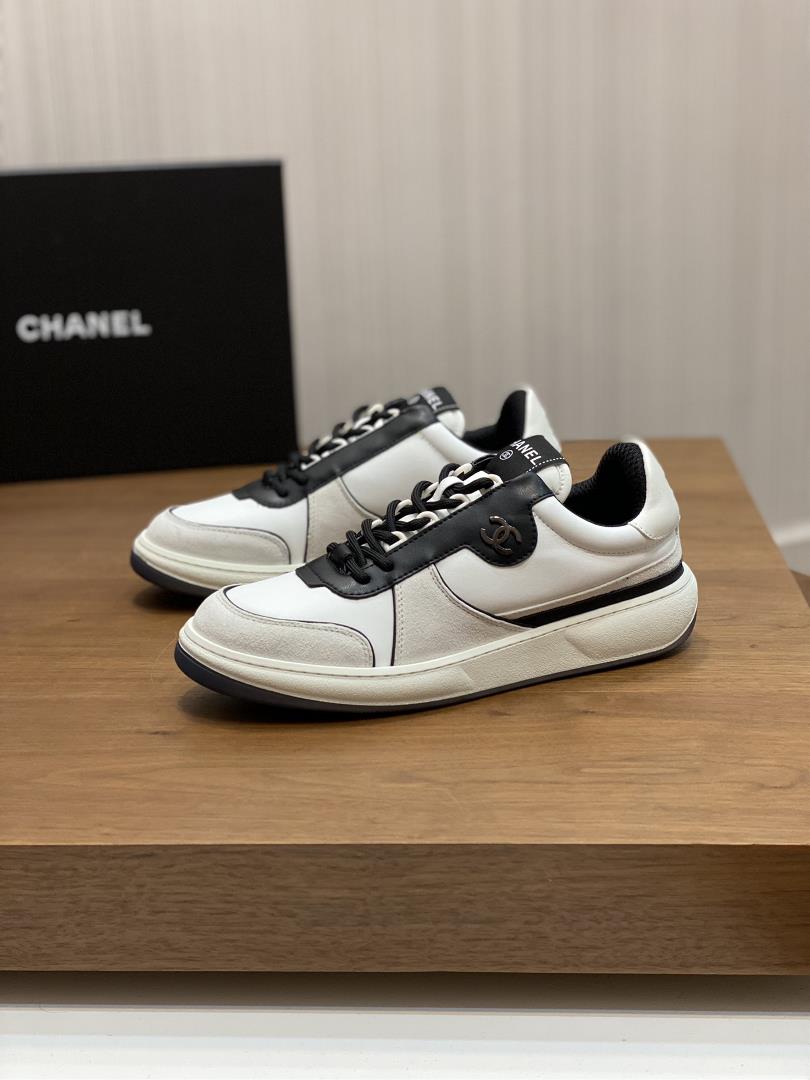 chanelspring and summer new sports shoe fabric italian imported calf leather cow velvet mu