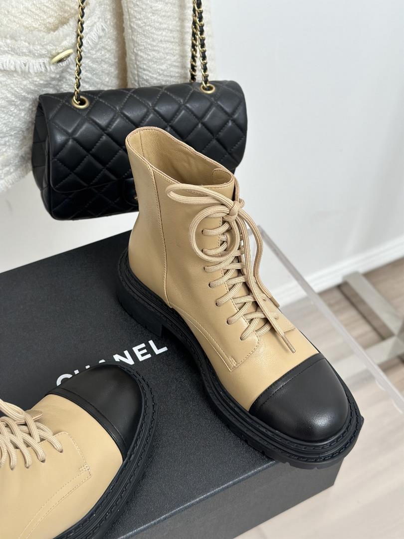 factory price chane xiaoxiang classic double c autumn and winter new product lace up shor