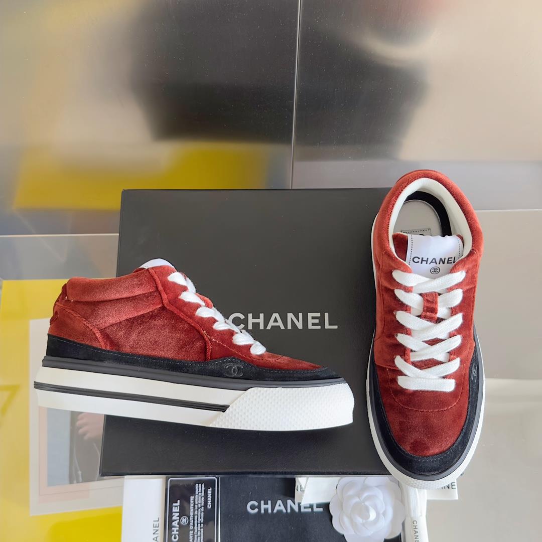 chanel Chanel 23B Panda Color Sneaker Xiaoxiang Casual Sports Shoes Thick Sole Color Match