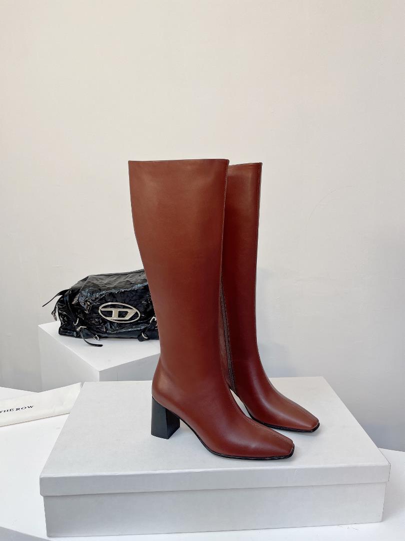 the row 23ss new square toe boots for autumn and winterThe row has never lost in creating