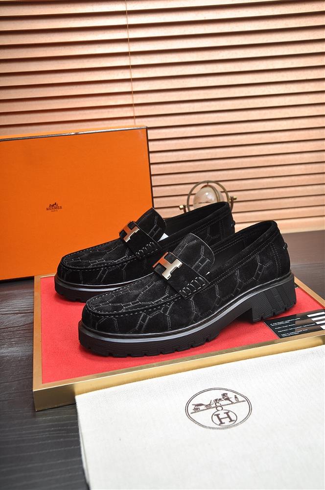 HERMES Cowhide Lining Popular Mens Shoe Counter Original Order World Top Brand Luxury quality Fashionable and upscale Give you a lowkey and luxurio