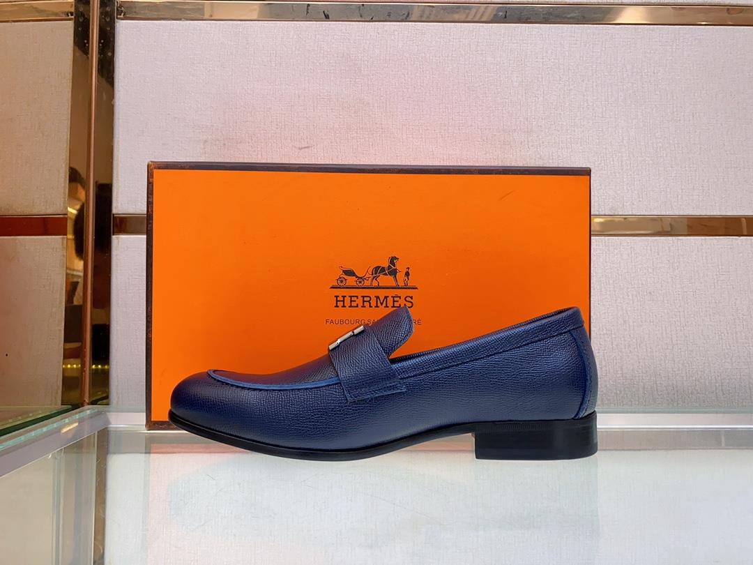 The latest Slipon shoe of Hemes Family Love Horse leather outsoleThe elegant gentleman st