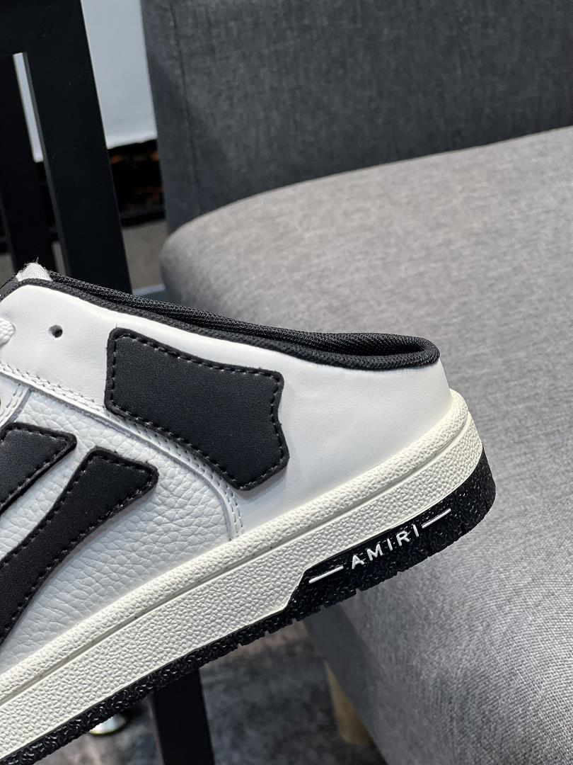 AMIRI Emil Spring New High Street Tennis Shoe Bone Sports Toe Layer Cow Leather Upper with