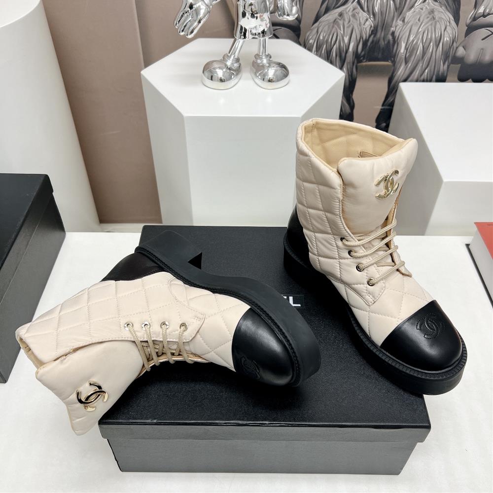 In conclusion Chanels AutumnWinter New Boot the Thick Sole Lace Up Short Boots are a