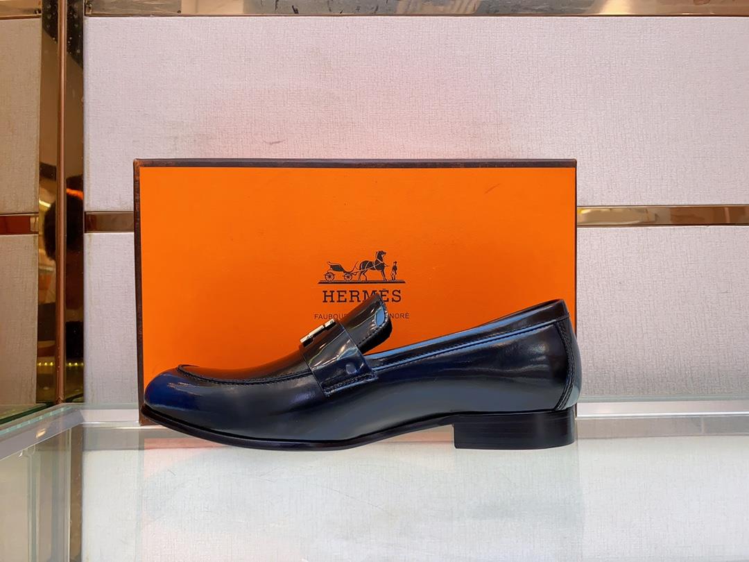 The latest Slipon shoe of Hemes Family Love Horse leather outsoleThe elegant gentleman st