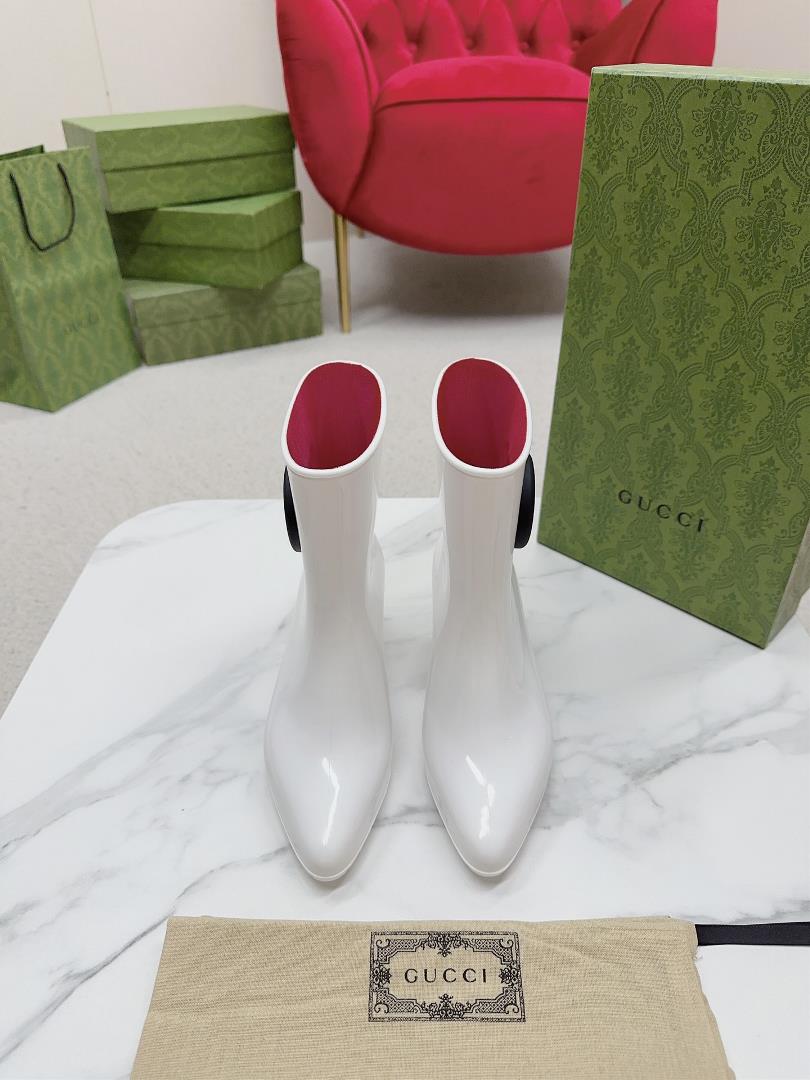 Gucci 2023 SS latest rain boots Exclusive mold opening interlocking double G features a new matte